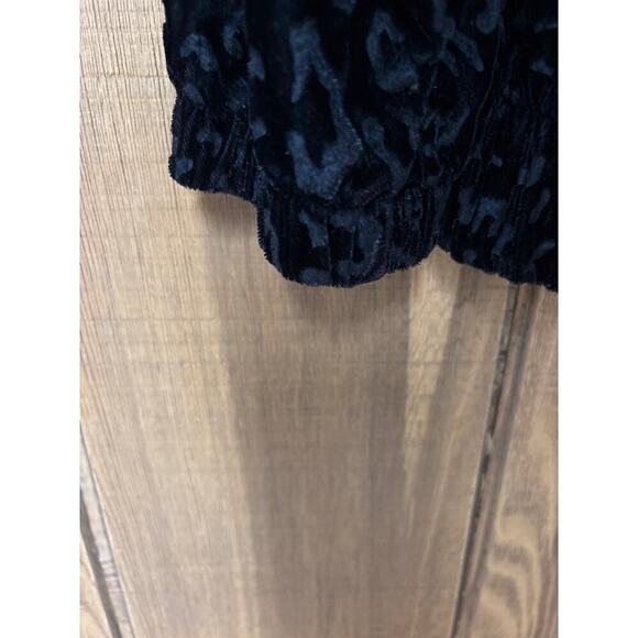 Vintage Deadstock Black Velvet Leopard Print Black Dark Academia Jacket Blazer - Picture 10 of 12